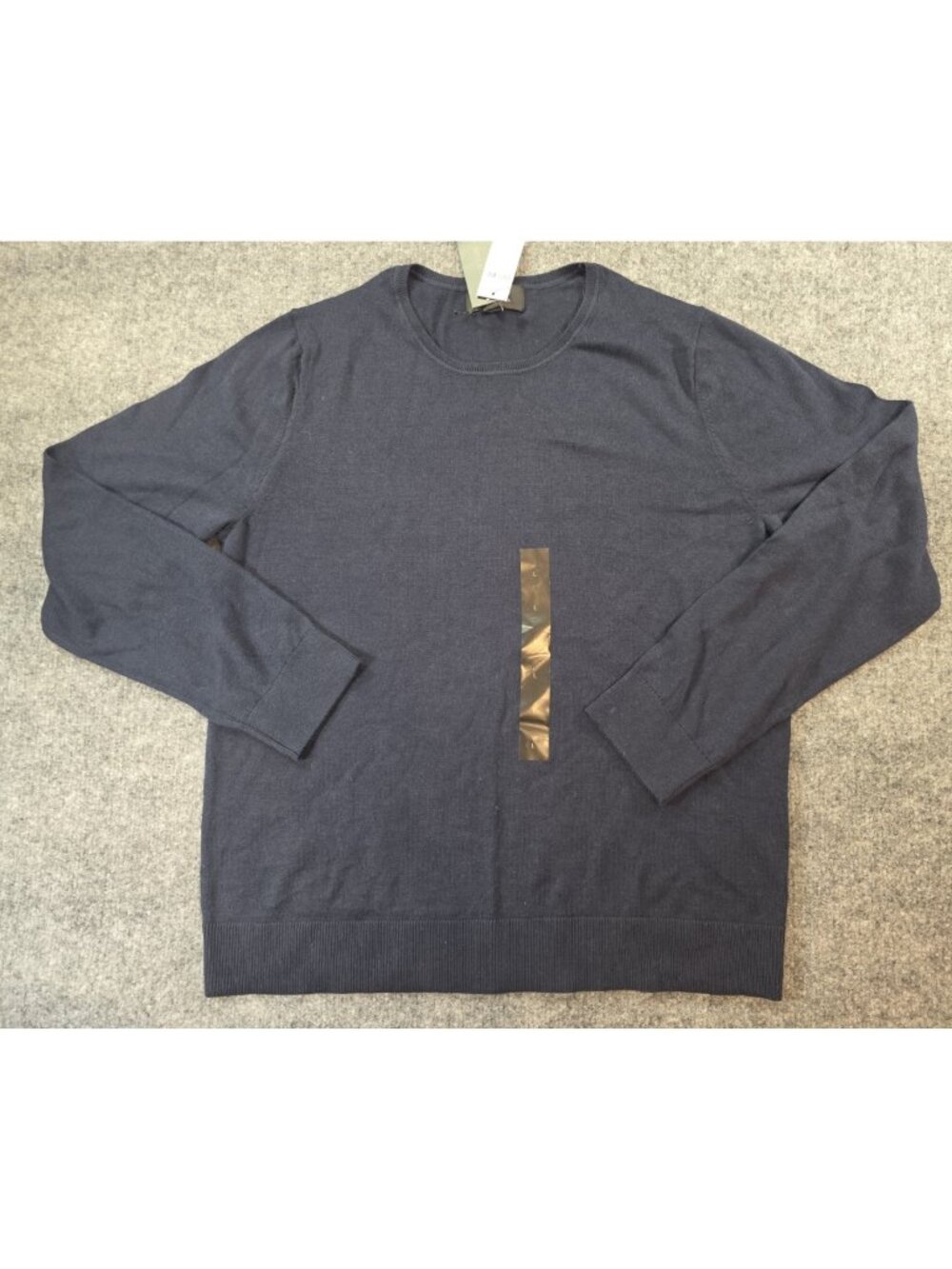 NWT Banana Republic Navy Blue Crewneck Forever Sweater Size Large Soft Women's